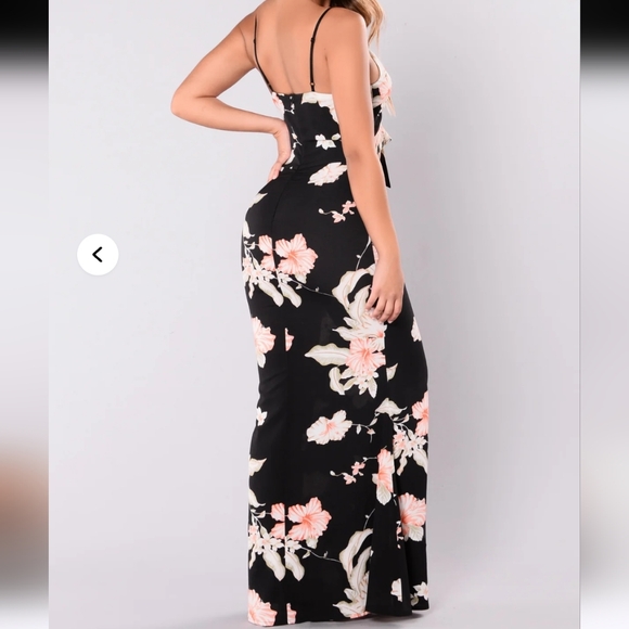 Floral Maxi Dress Sexy Date Night Party Concert Size XL Feminine - Picture 4 of 8